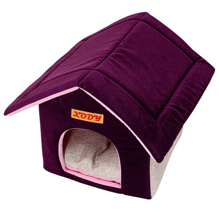 Домик для кошек и собак Xody Будка №1 Violet 30х30х32 см