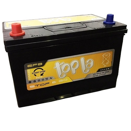 

Аккумулятор автомобильный TOPLA EFB STOP&GO Asia JIS 105 Ач прямая полярность, EFB STOP&GO JIS 105.1