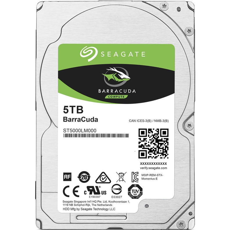 

Диск внутренний Seagate 5TB, 5400rpm, 128MB, 51090