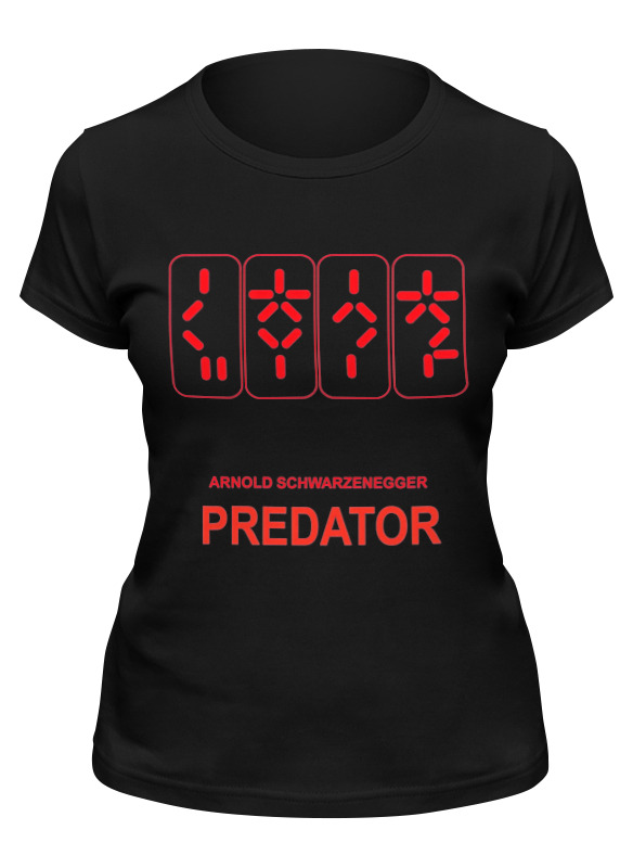 

Футболка женская Printio Predator черная M, Черный, Predator