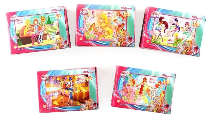 

Набор пазлов 5в1 по 54 эл. Step Puzzle "Winx" (Rainbow)