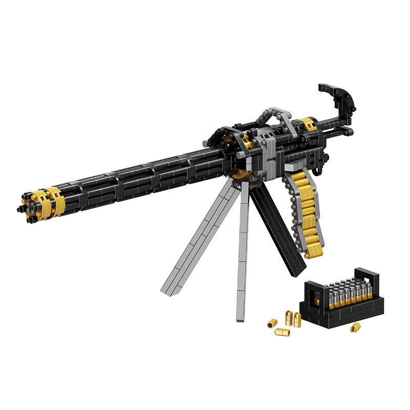 Конструктор-игрушка 3D из миниблоков Balody Пулемет 667 деталей - BA18481 конструктор balody 21164 заповедник ов 1116 деталей
