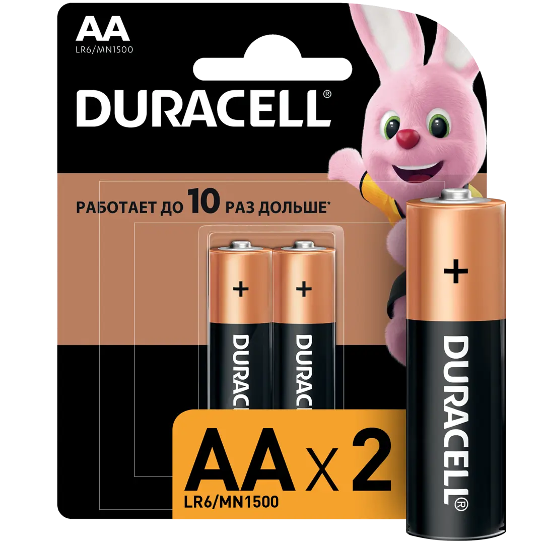 

Батарейка Duracell Basic AA (LR6) алкалиновая 2 шт.