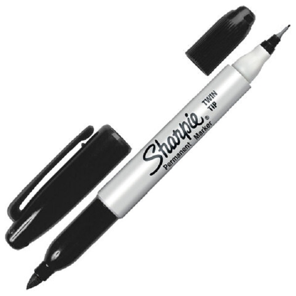 

Маркер перманентный Sharpie 152161 двусторонний черный, 152161