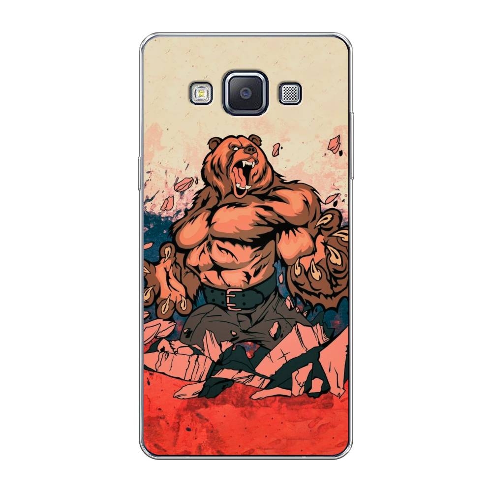 

Чехол Awog на Samsung Galaxy A5 / Самсунг A5 "Медведь с флагом РФ", Коричневый;синий;красный, 20450-2