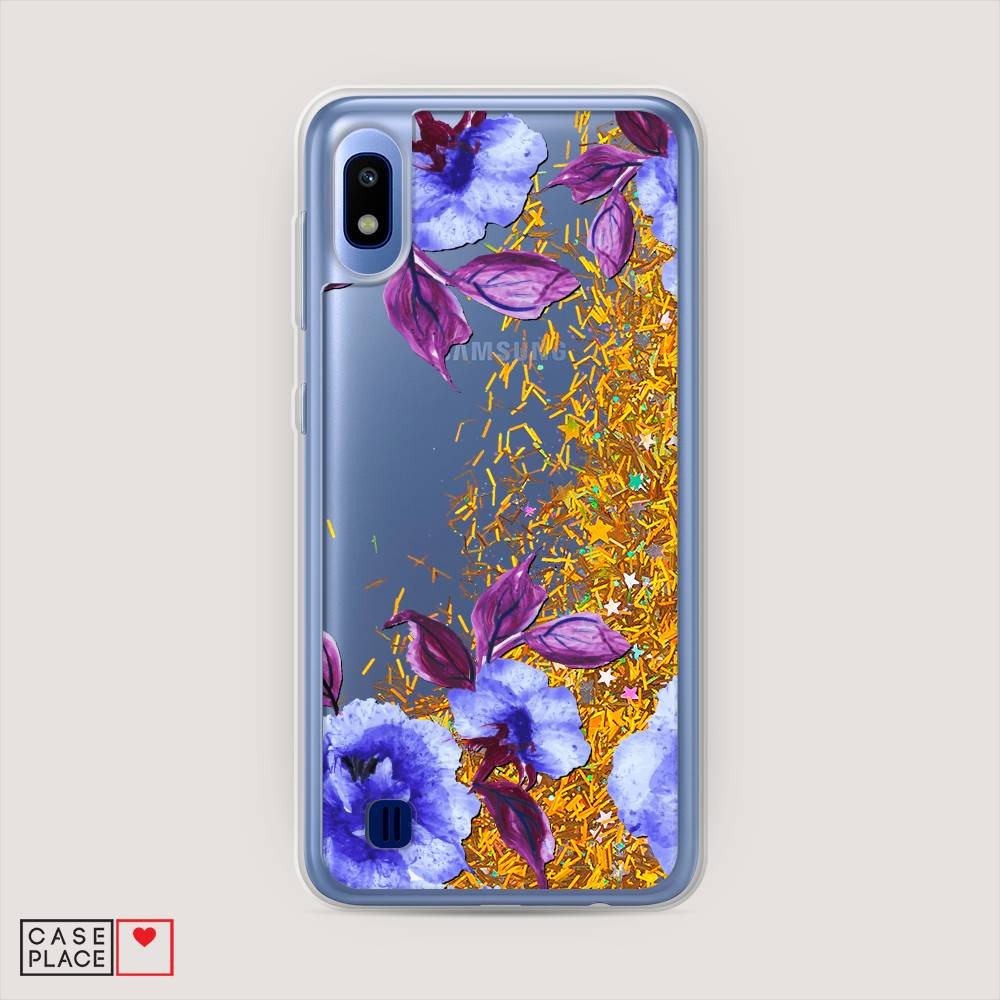 

Жидкий чехол с блестками "Цветочная фантазия 5" на Samsung Galaxy A10, 27990-1