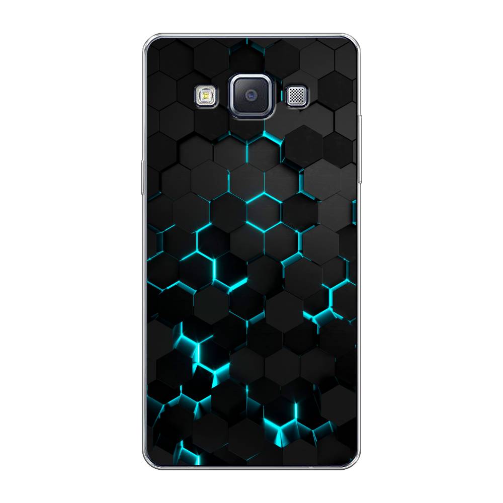 фото Чехол awog "соты бирюзовые" для samsung galaxy a5