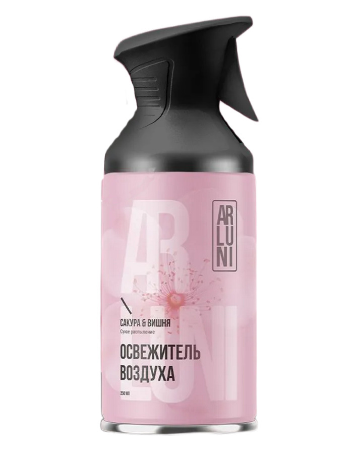 Освежитель воздуха Arluni сакура и вишня аэрозольный баллон с триггером, 250 мл