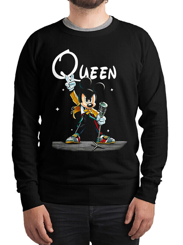 

Свитшот мужской Dream Shirts Фредди Микки Меркьюри черный 48 RU, Фредди Микки Меркьюри