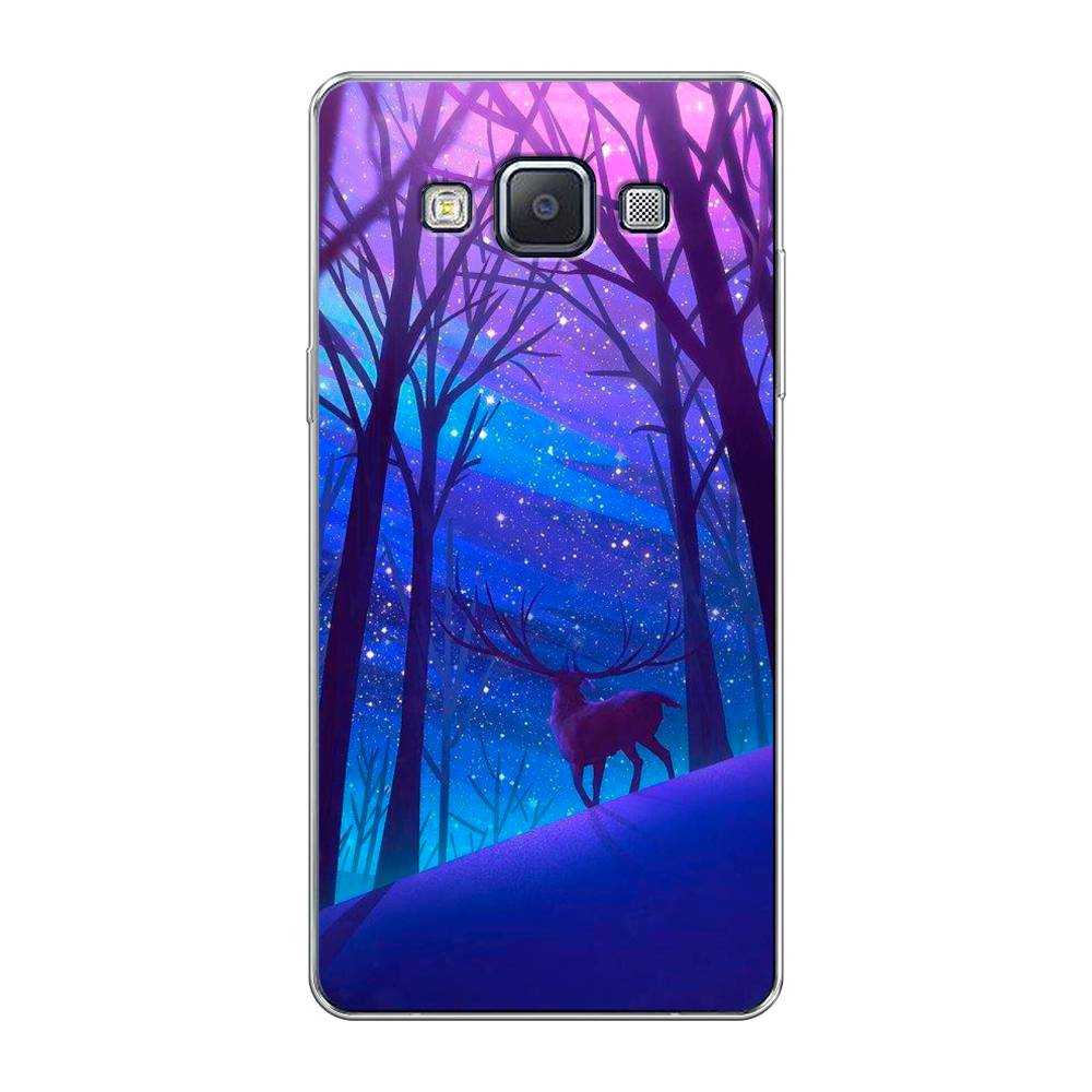 

Чехол Awog на Samsung Galaxy A5 / Самсунг A5 "Северный олень", Фиолетовый;голубой;синий, 20450-2