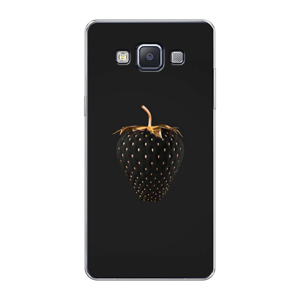 фото Чехол awog "черно-золотая клубника" для samsung galaxy a5