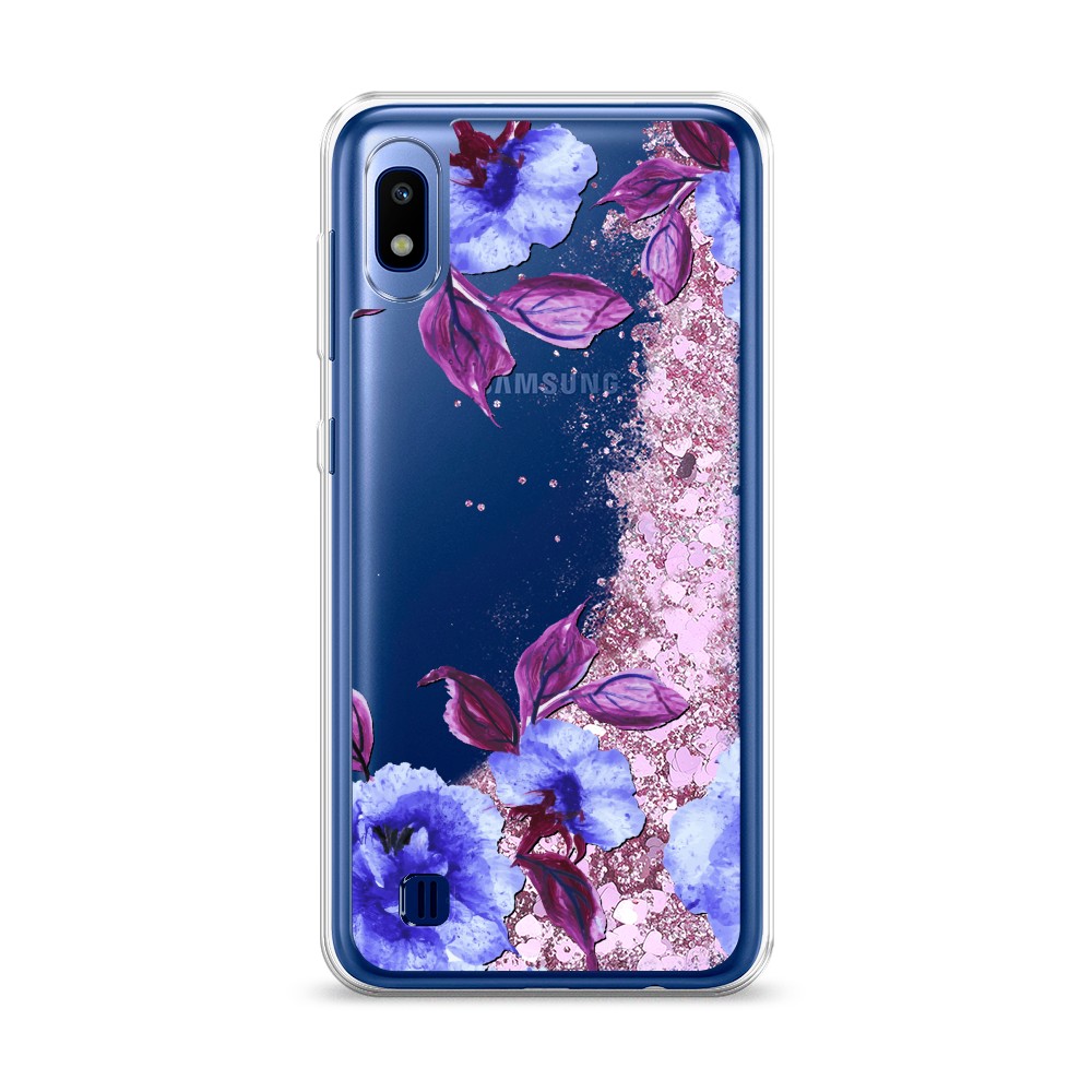 

Жидкий чехол с блестками "Цветочная фантазия 5" на Samsung Galaxy A10, 27994-1