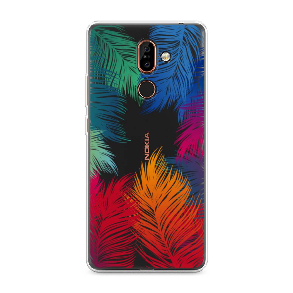 фото Чехол awog "рамка из перьев" для nokia 7 plus