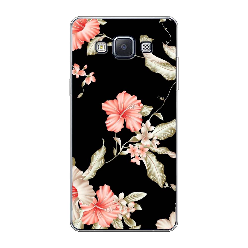 фото Чехол awog "цветы на черном" для samsung galaxy a5