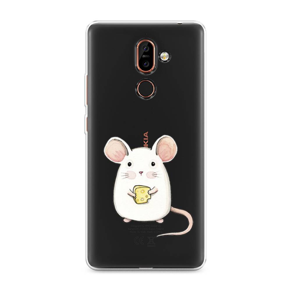 

Чехол Awog на Nokia 7 plus / Нокиа 7 plus "Мышка", Белый;розовый;прозрачный, 121050-1