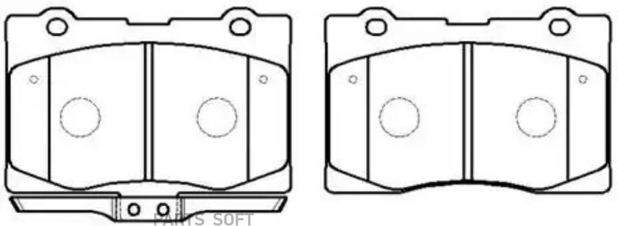 

Колодки Тормозные Дисковые Honda: Legend 04.10- Acura Rl 05- HSB HP5171