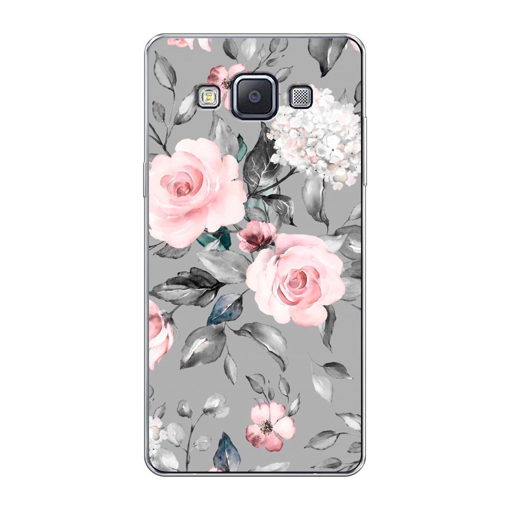 фото Чехол awog "розы на сером" для samsung galaxy a5