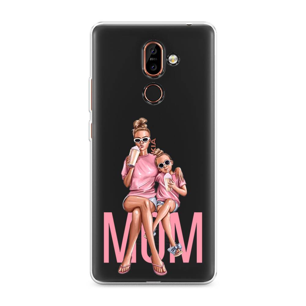 

Чехол Awog на Nokia 7 plus / Нокиа 7 plus "Lovely mom", Синий;бежевый;розовый, 121050-7