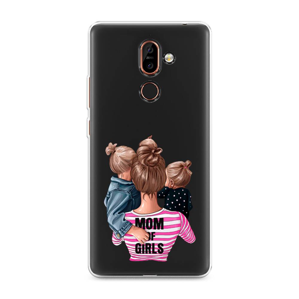 

Чехол Awog на Nokia 7 plus / Нокиа 7 plus "Mom of Girls", Синий;розовый;черный, 121050-6