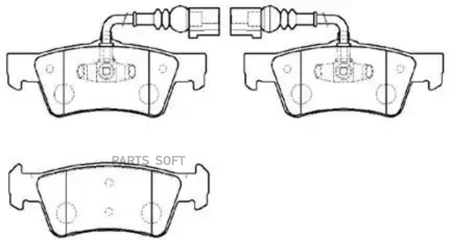 

Колодки Тормозные Дисковые Vw: Multivan, Transporter V, Caravelle(T-5) 2.0, 2.5, Toureg HS