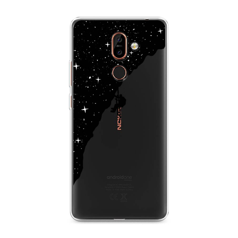 

Чехол Awog на Nokia 7 plus / Нокиа 7 plus "Скалолаз в космосе", Черный;белый;бежевый, 121050-4