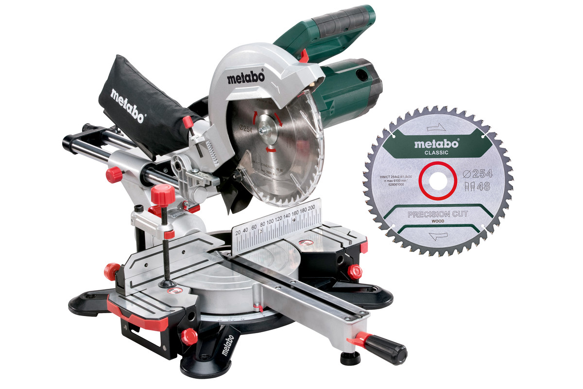 Торцовочная пила Metabo KGS 254 M + пильный диск 690828000