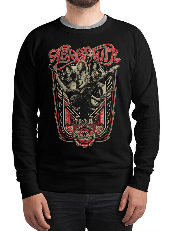 

Свитшот мужской Dream Shirts Aerosmith черный 48 RU, Aerosmith