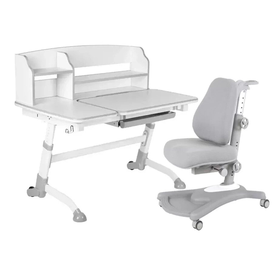 

Комплект детской мебели FunDesk парта Amare II Grey + кресло Sorridi Grey 515464829303, Серый