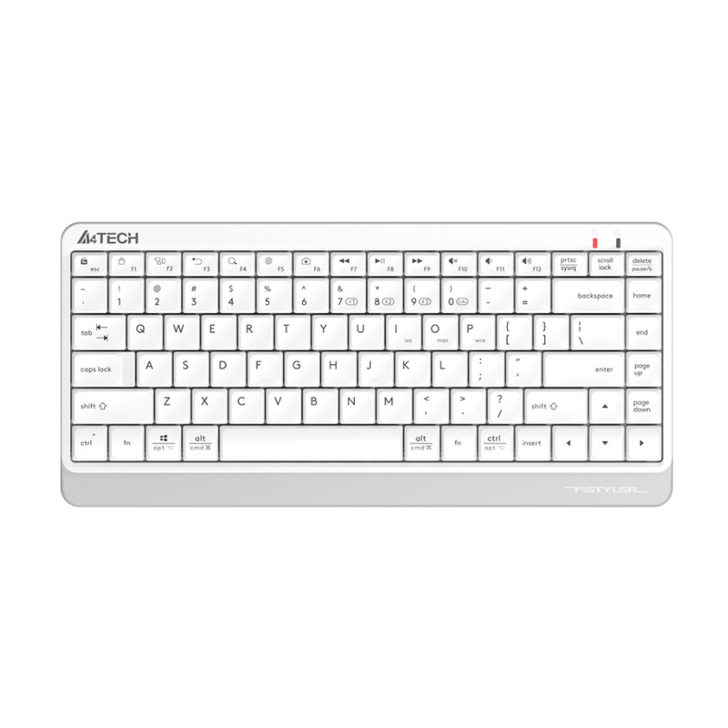 Беспроводная мини клавиатура A4Tech Fstyler FBK11 White/Grey