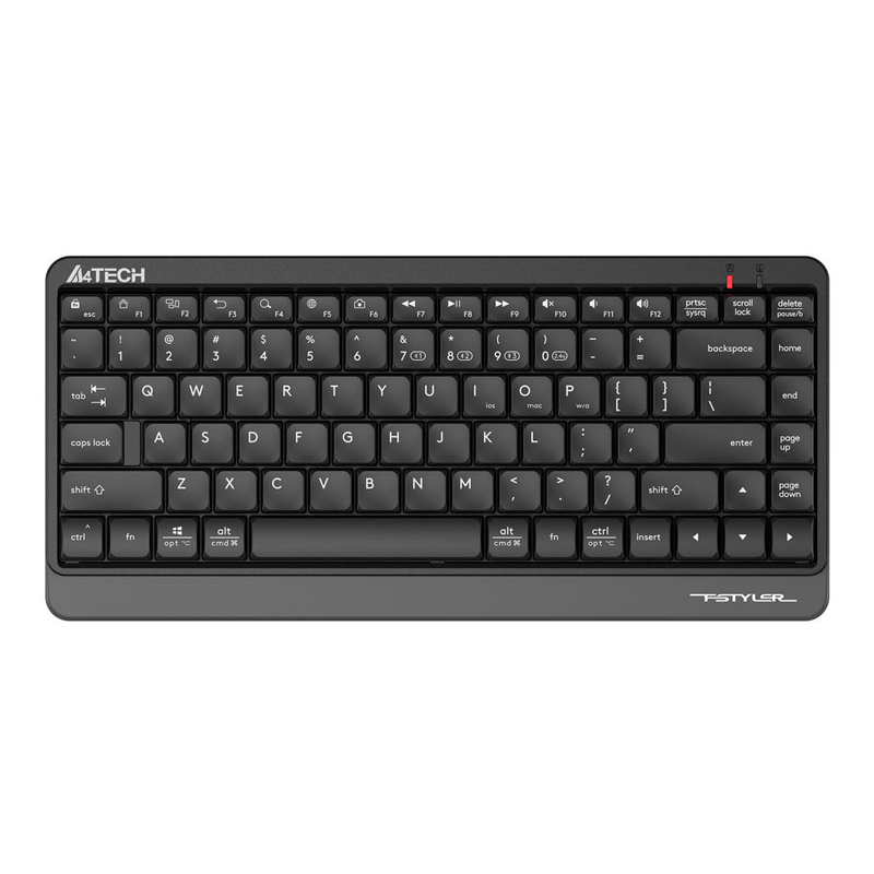 фото Беспроводная мини клавиатура a4tech fstyler fbk11 black/grey