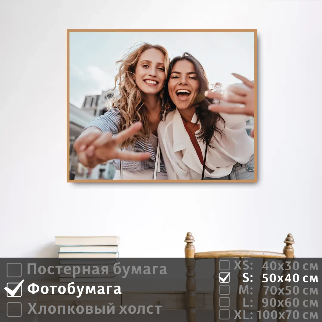 

Постер на фотобумаге ПолиЦентр Девушки молодость и дружба 50х40 см, ДевушкиМолодостьИДружба