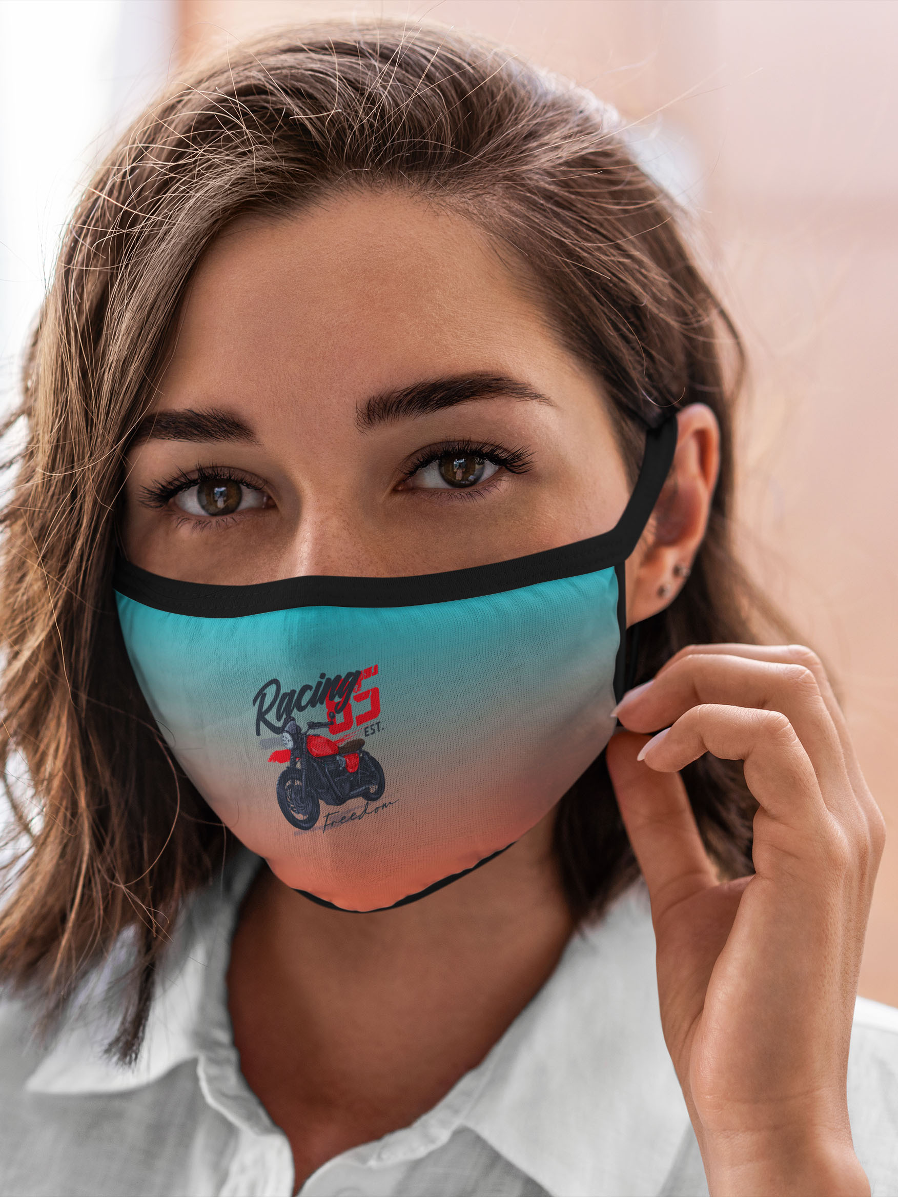 

Многоразовая маска унисекс Burnettie Мотокросс Racing 85, Разноцветный, Мотокросс Racing 85