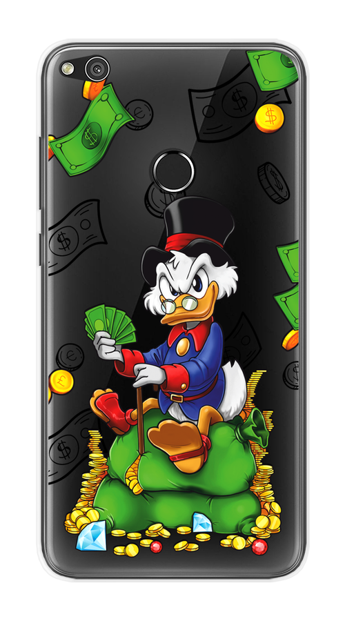 

Чехол на Honor 8 Lite/Huawei P8 Lite "Scrooge Richness", Черный;синий;зеленый, 63950-1