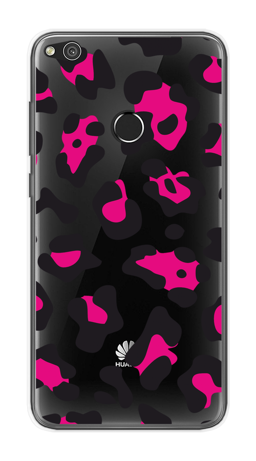

Чехол на Honor 8 Lite/Huawei P8 Lite "Pink cow spots", Черный;розовый, 63950-1