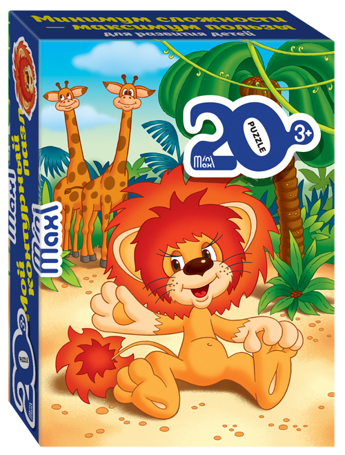 

Мозаика Step Puzzle "puzzle" 20 "Львёнок и Черепаха" (Mini-maxi)