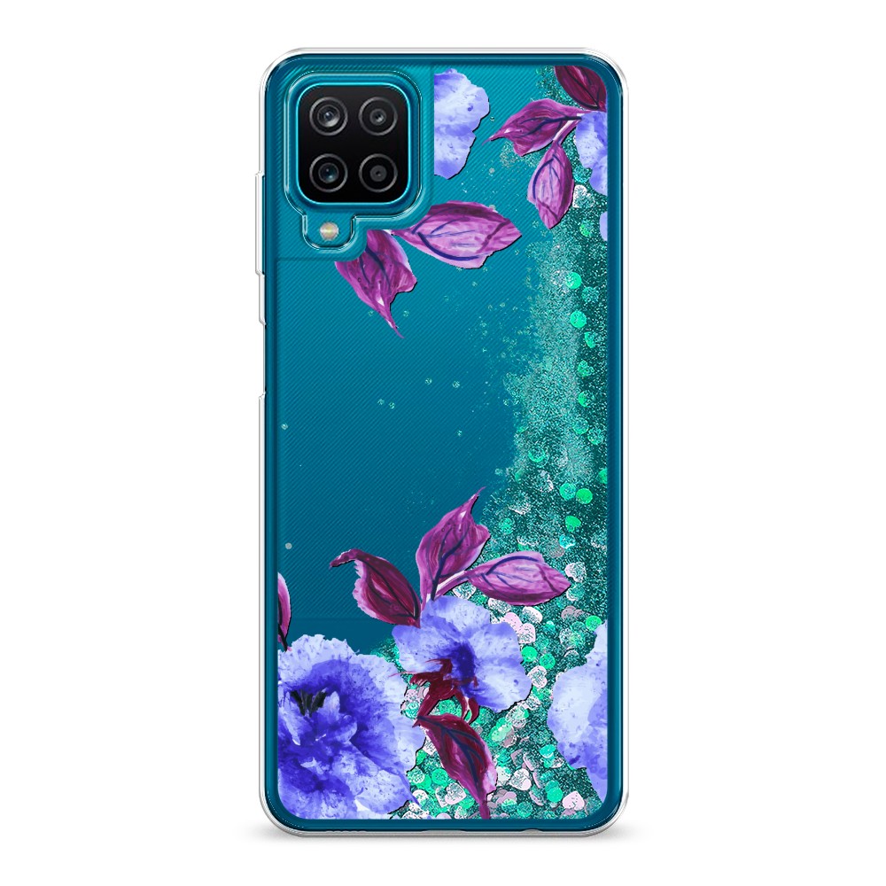 

Жидкий чехол с блестками "Цветочная фантазия 5" на Samsung Galaxy A12, 2101695-1