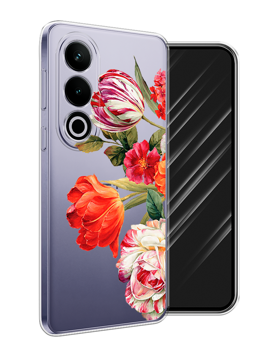 

Чехол Awog на OnePlus Ace 3V "Весенний букет", Красный;розовый;зеленый, 154850-1