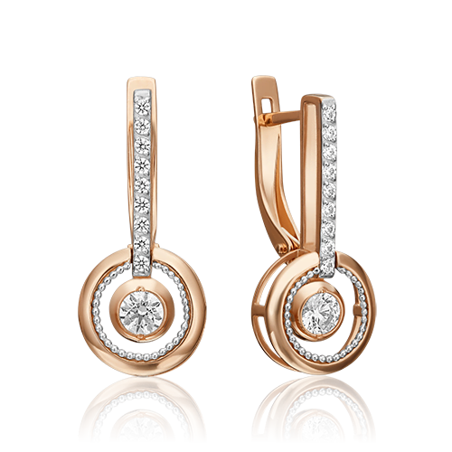 

Серьги из золота с фианитом PLATINA jewelry 02-4484-00-501-1111-38_0, 02-4484-00-501-1111-38_0