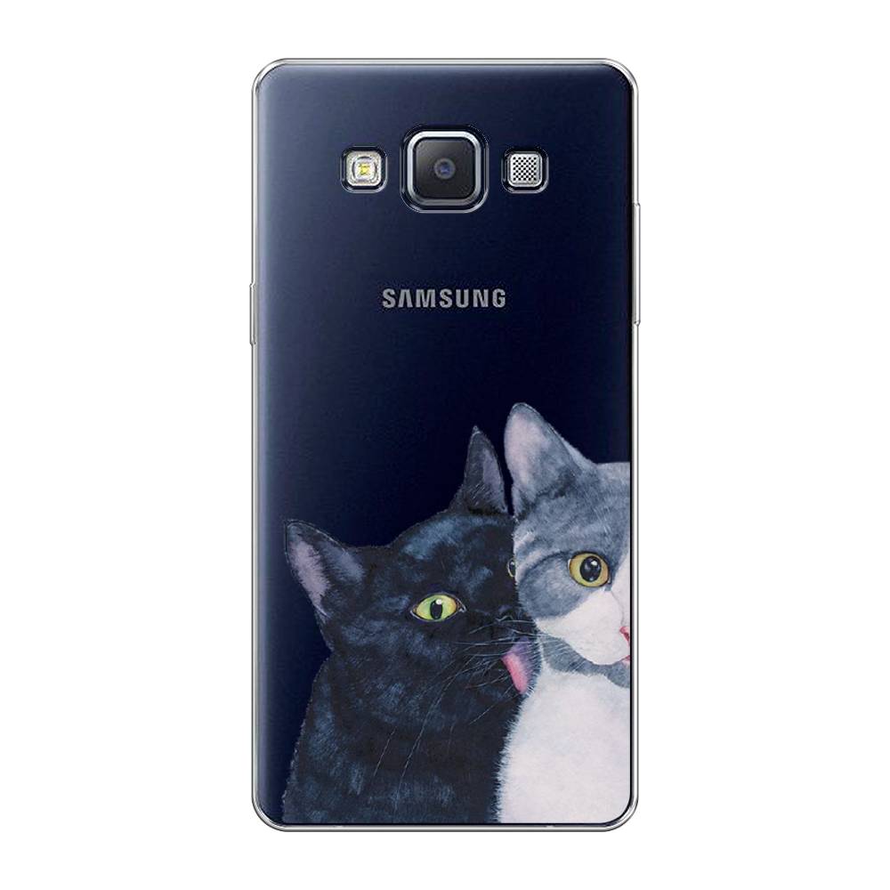 

Чехол Awog на Samsung Galaxy A5 / Самсунг A5 "Кошачья любовь", Синий, 20450-1