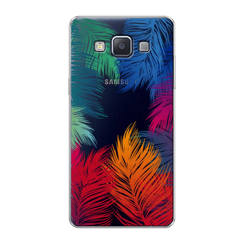 

Чехол Awog на Samsung Galaxy A5 / Самсунг A5 "Рамка из перьев", Красный, 20450-4