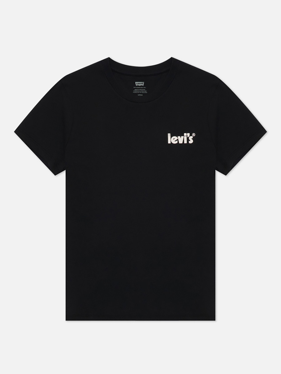 

Футболка женская Levi's 17369-1760 черная S, Черный, 17369-1760