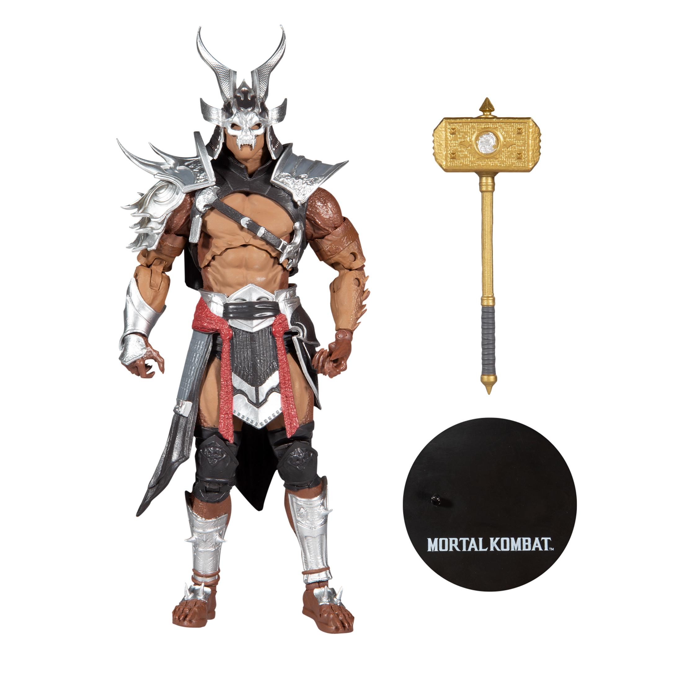 

Фигурка Mortal Kombat Shao Kahn Шао Кан Серебро, Batman DC Comics Бэтмен серый фигурка