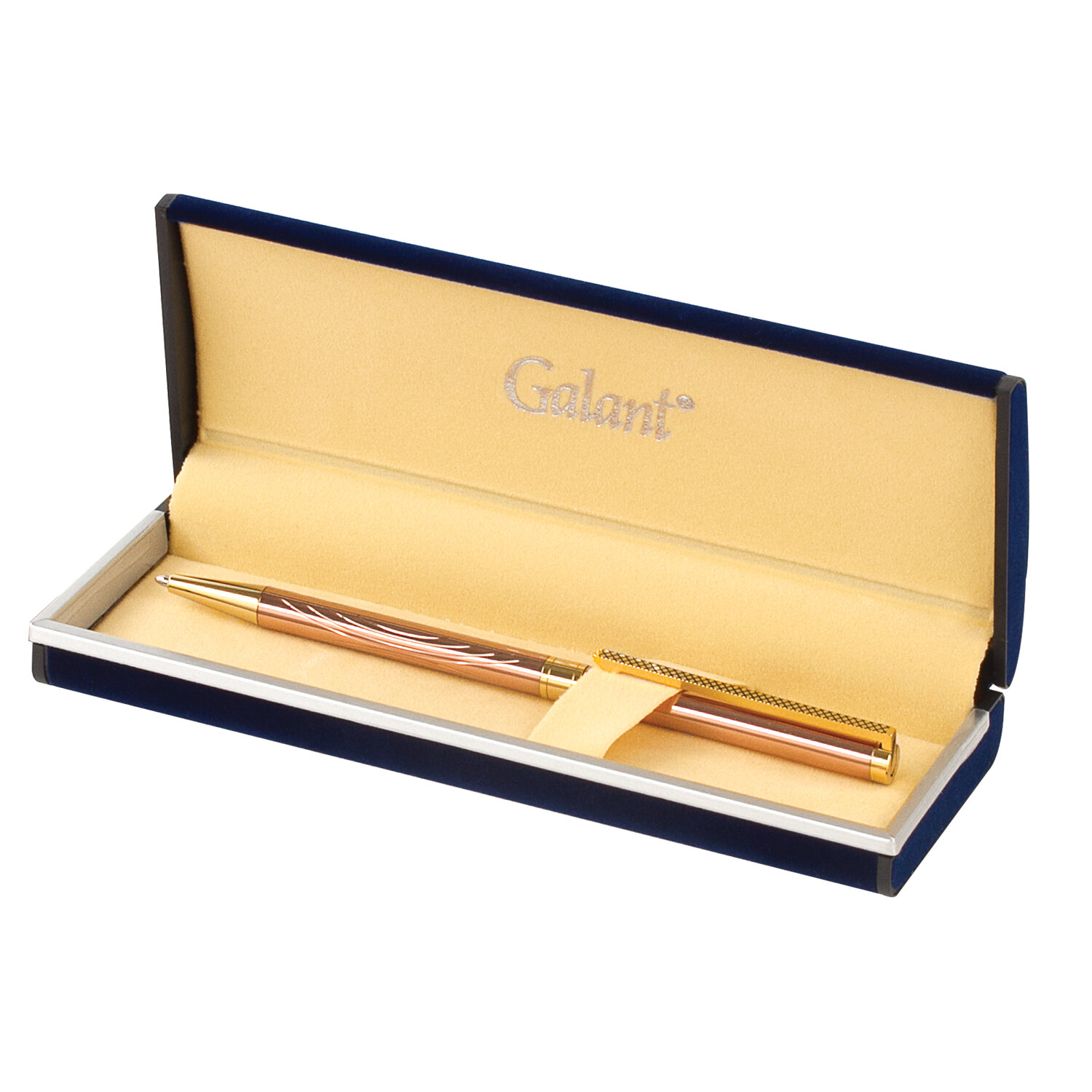 

Ручка подарочная шариковая GALANT ASTRON GOLD, корпус роз зол, детали золот, 0,7мм, синяя, 664