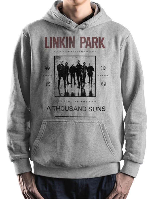 

Худи мужское Dream Shirts Linkin Park серое 52 RU, Linkin Park