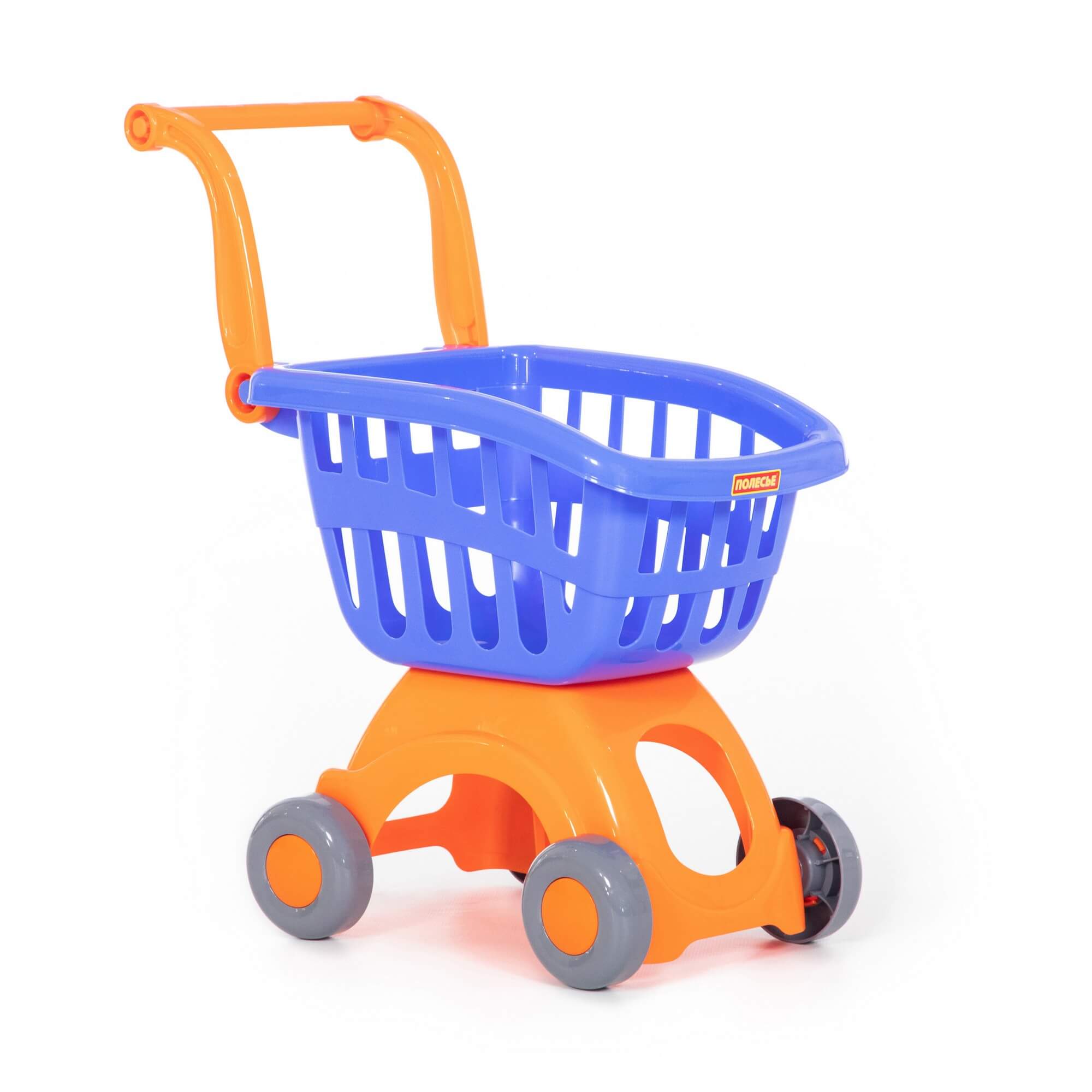Тележка игрушечная для супермаркета Полесье сине-фиолетовая