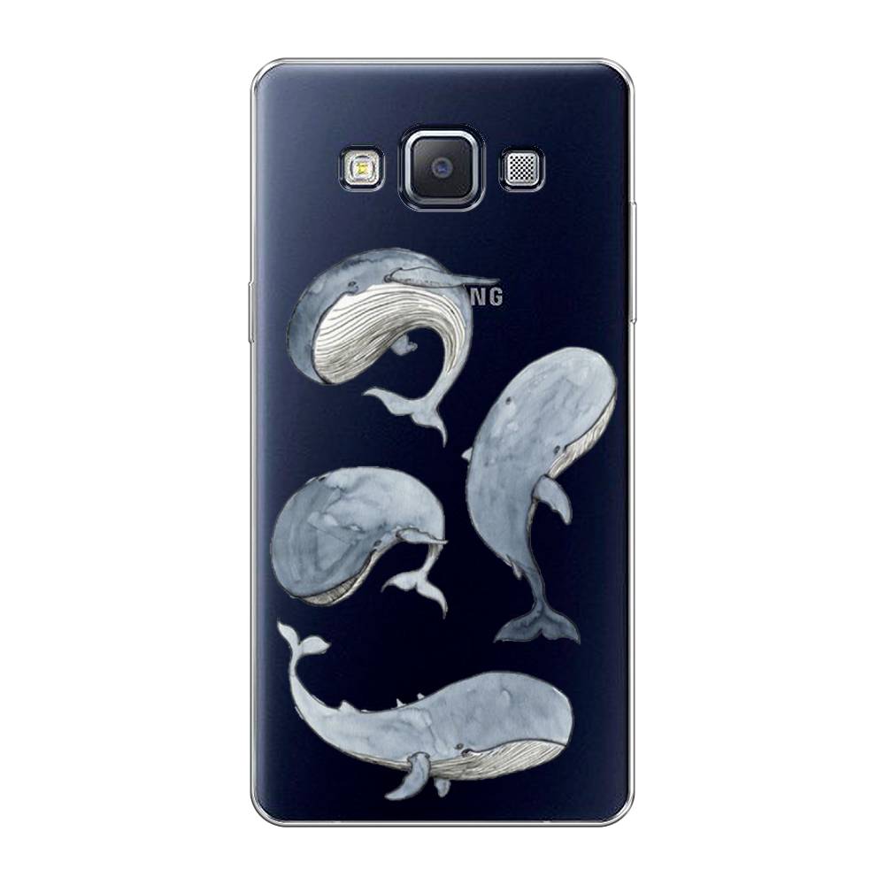 

Чехол Awog на Samsung Galaxy A5 / Самсунг A5 "Киты", Белый;прозрачный;голубой, 20450-1