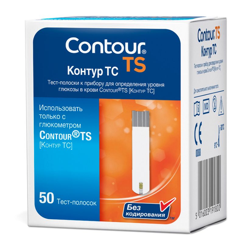 

Тест-полоски Contour TS 50 шт., Контур ТС