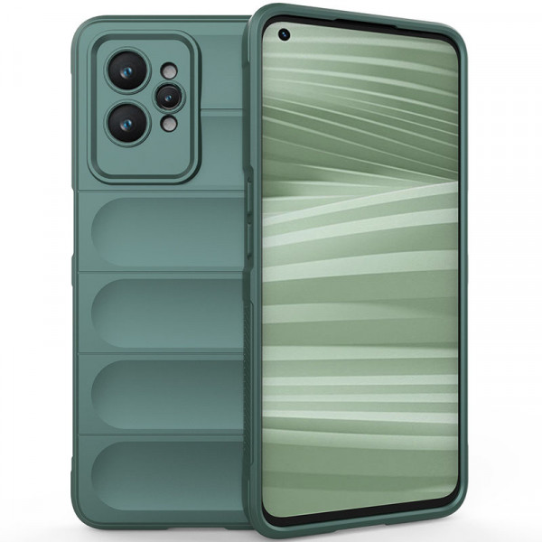 

Противоударный чехол Epik Flex Silicone для Realme GT2 Pro с защитой камеры, Зеленый