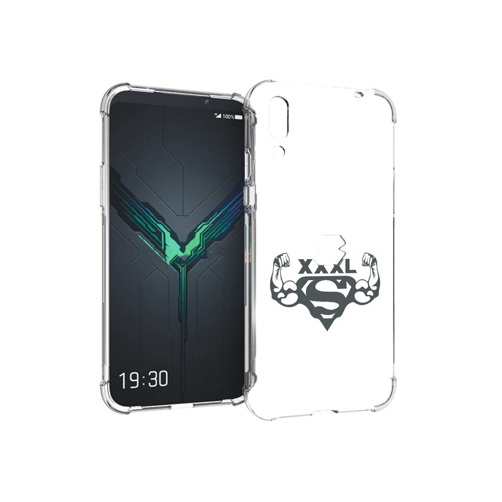 

Чехол MyPads Tocco для Xiaomi Black Shark 2 бодибилдинг супермен (PT144492.263.237), Прозрачный, Tocco