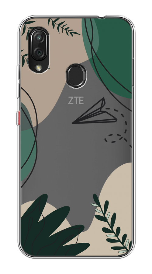 

Чехол на ZTE Blade V10 Vita "Secret Garden", Зеленый;бежевый;черный, 132650-1